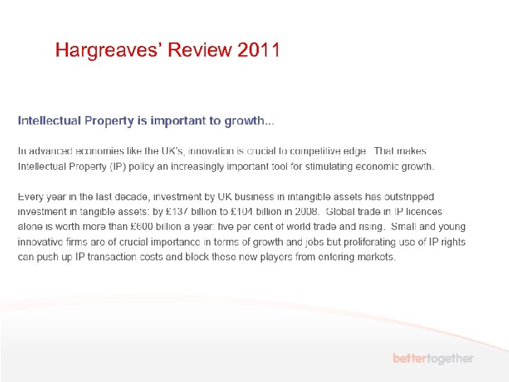 Hargreaves’ Review 2011 