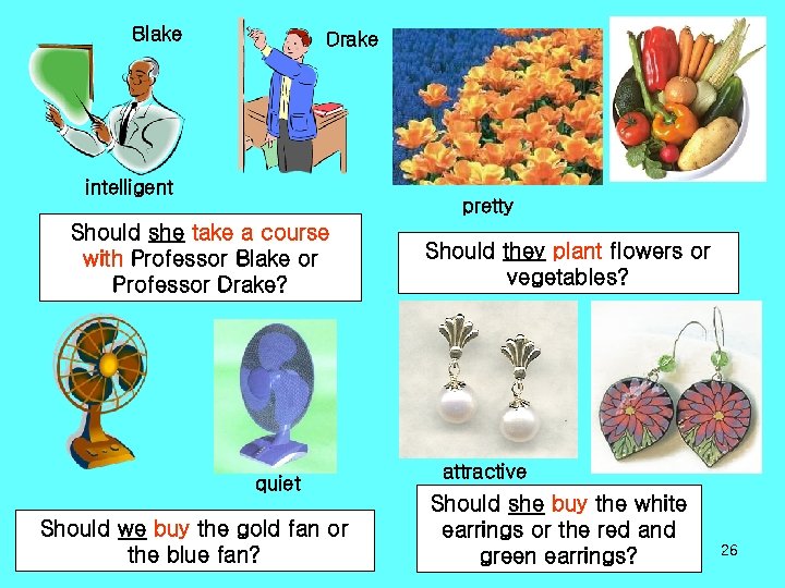 Blake Drake intelligent pretty Should she take a course with Professor Blake or Professor