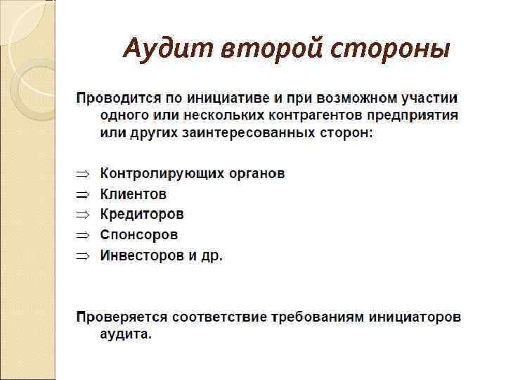 Аудит второй стороны 