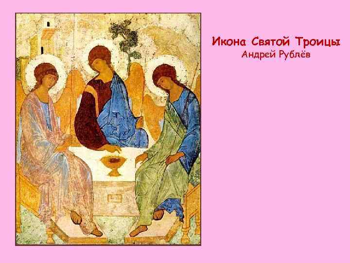 Икона Святой Троицы Андрей Рублёв 