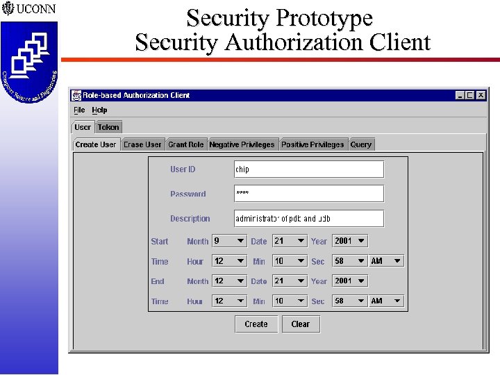 Security Prototype Security Authorization Client ISSEA 2002 -24 