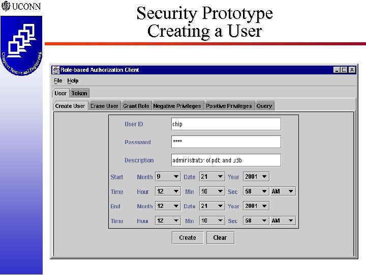 Security Prototype Creating a User ISSEA 2002 -38 