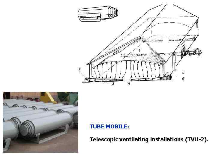 TUBE MOBILE: Telescopic ventilating installations (ТVU-2). 