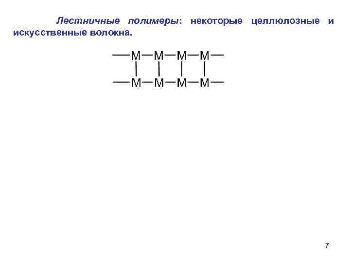 Лестничные полимеры: некоторые целлюлозные и искусственные волокна. 7 