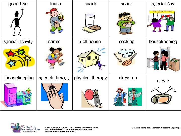 good-bye special activity housekeeping lunch dance snack special day doll house cooking housekeeping speech