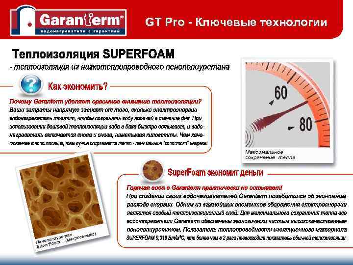 GT Pro - Ключевые технологии 