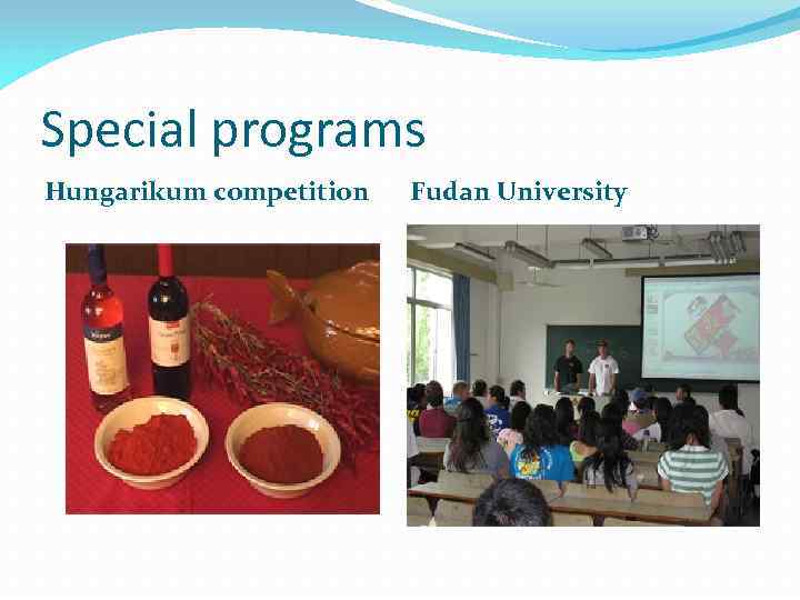 Special programs Hungarikum competition Fudan University 