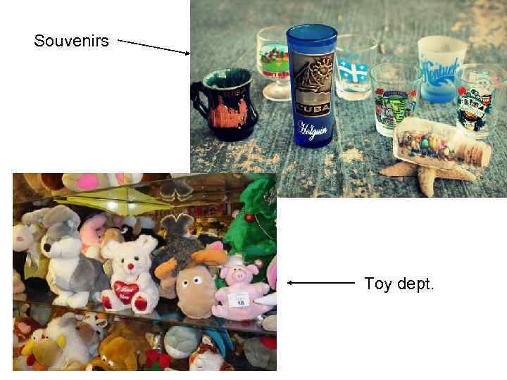 Souvenirs Toy dept. 