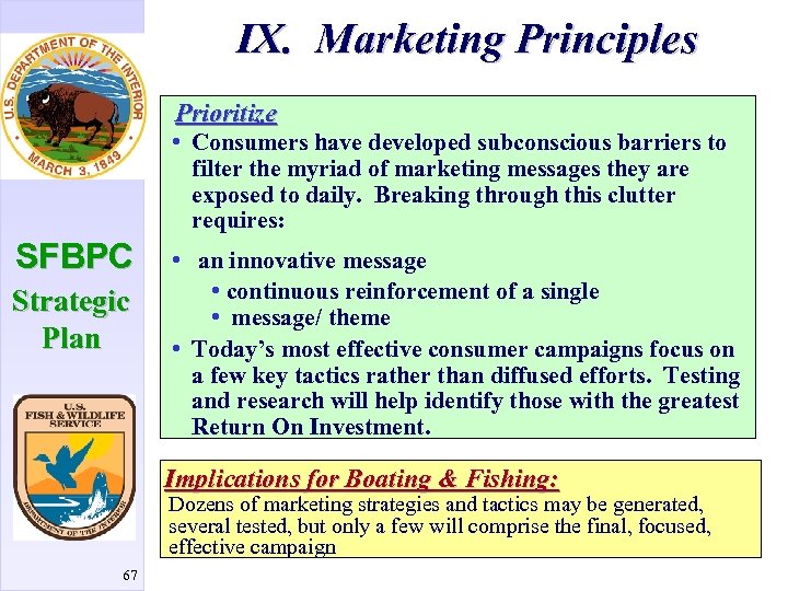 IX. Marketing Principles Prioritize • Consumers have developed subconscious barriers to filter the myriad