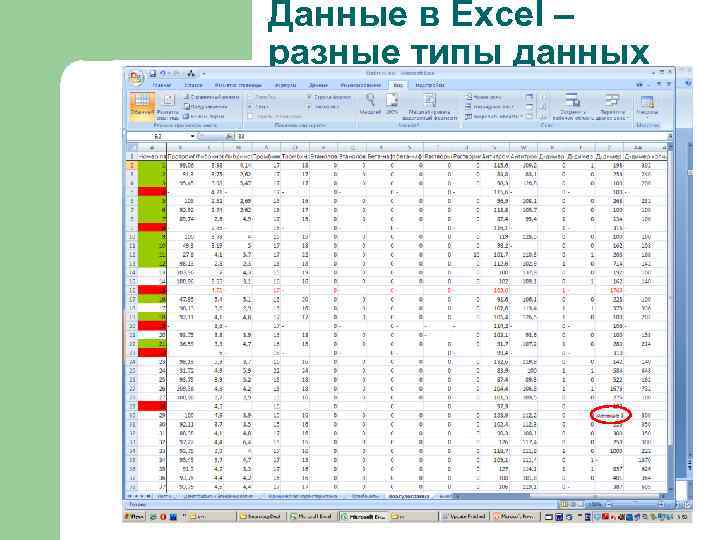 Данные в Excel – разные типы данных 
