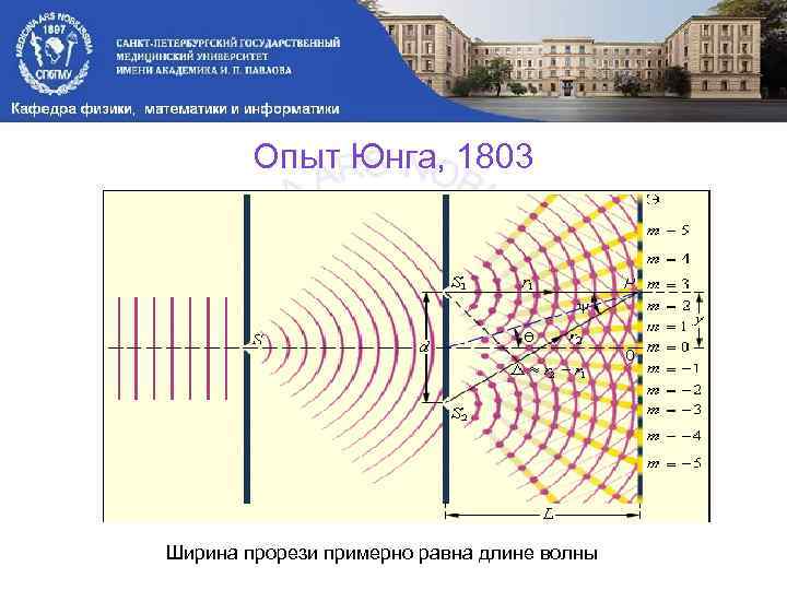 Фото опыт юнга