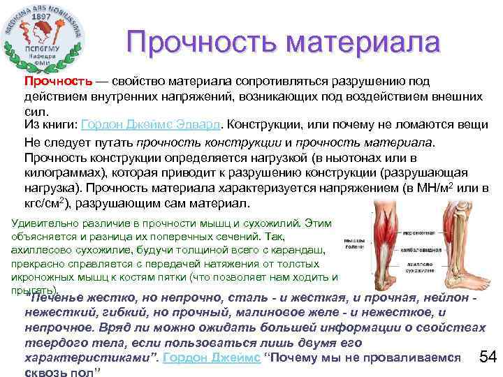 Прочность материала Прочность — свойство материала сопротивляться разрушению под действием внутренних напряжений, возникающих под