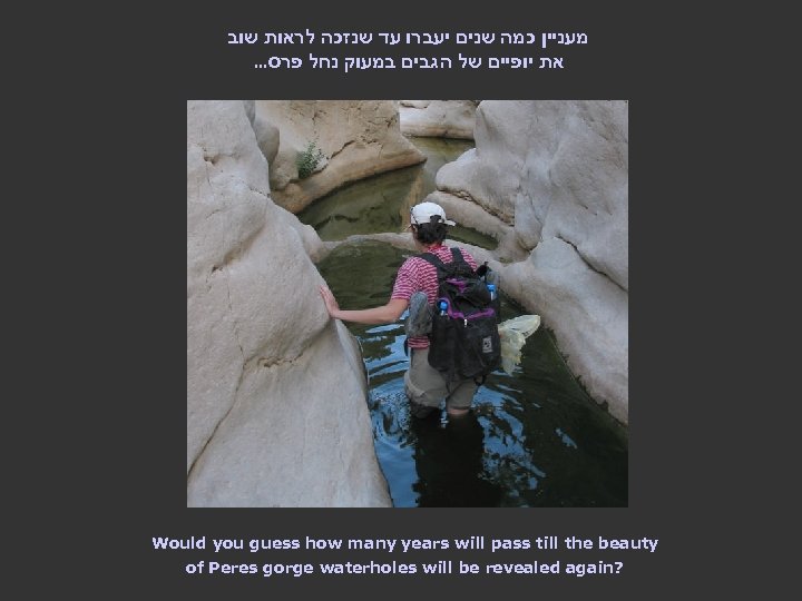  מעניין כמה שנים יעברו עד שנזכה לראות שוב . . . את יופיים