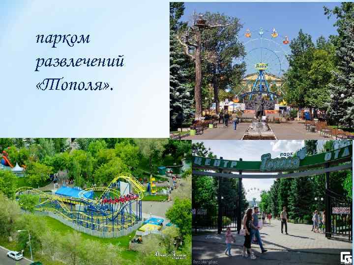 парком развлечений «Тополя» . 