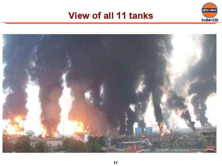 View of all 11 tanks 17 