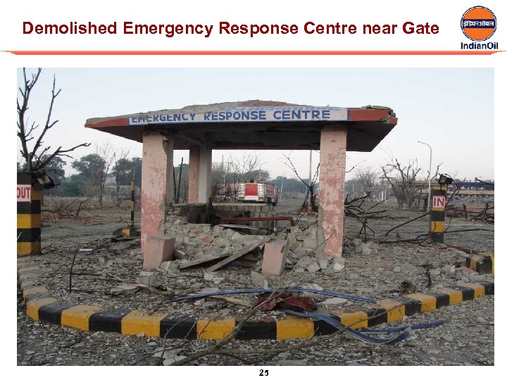 Demolished Emergency Response Centre near Gate 25 