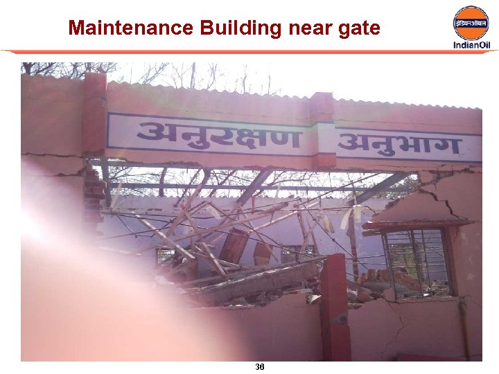 Maintenance Building near gate 36 