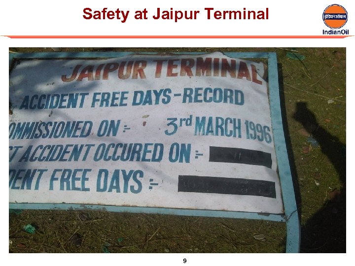 Safety at Jaipur Terminal 9 