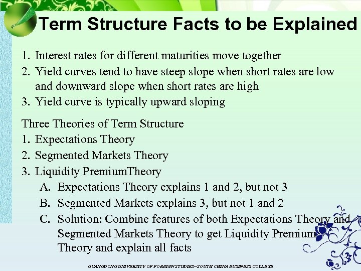 Term Structure Facts to be Explained 1. Interest rates for different maturities move together