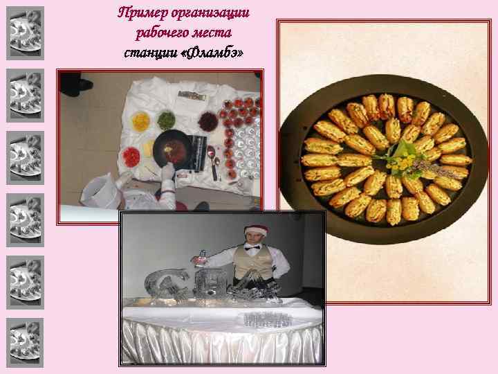 Пример организации рабочего места станции «Фламбэ» 