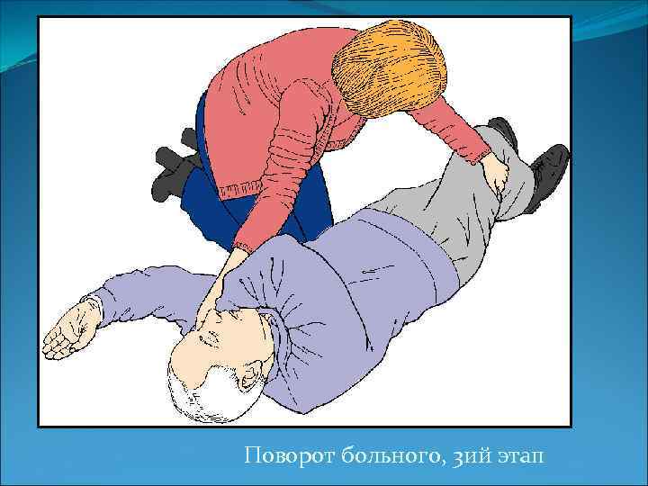 Поворот больного, 3 ий этап 