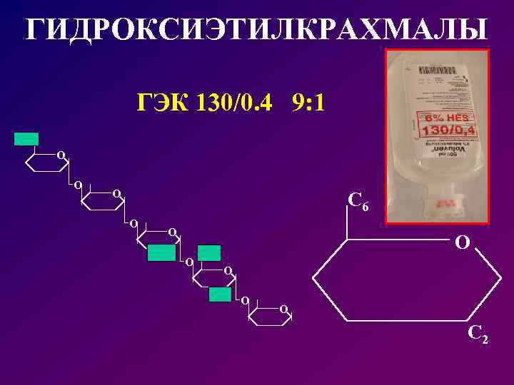 ГИДРОКСИЭТИЛКРАХМАЛЫ ГЭК 130/0. 4 9: 1 О О О С 6 О О О