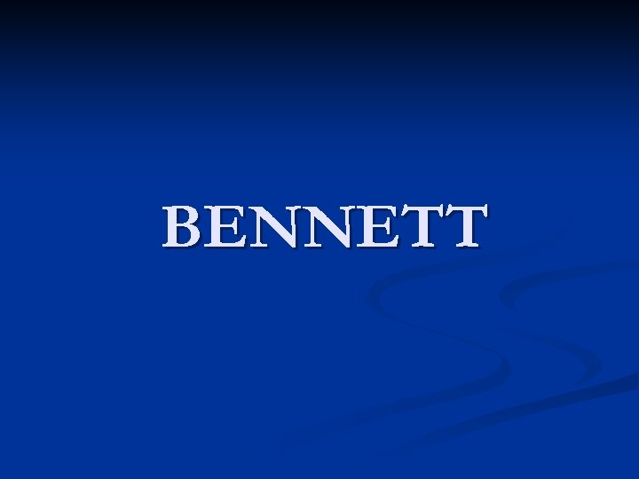 BENNETT 