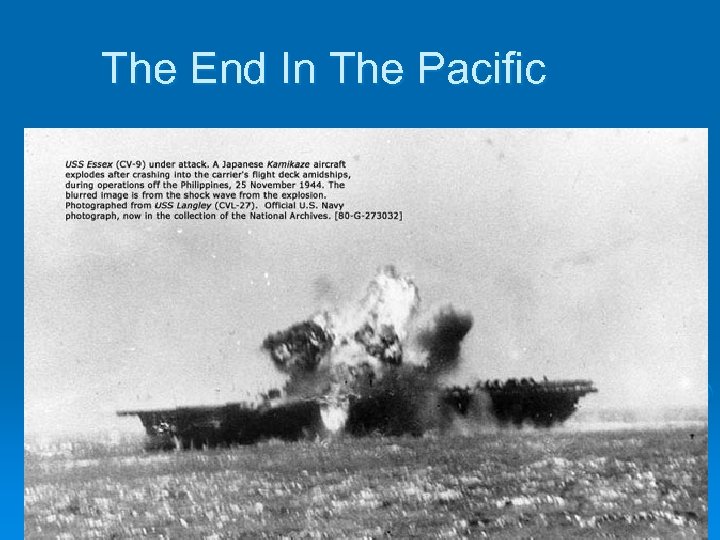 The End In The Pacific 