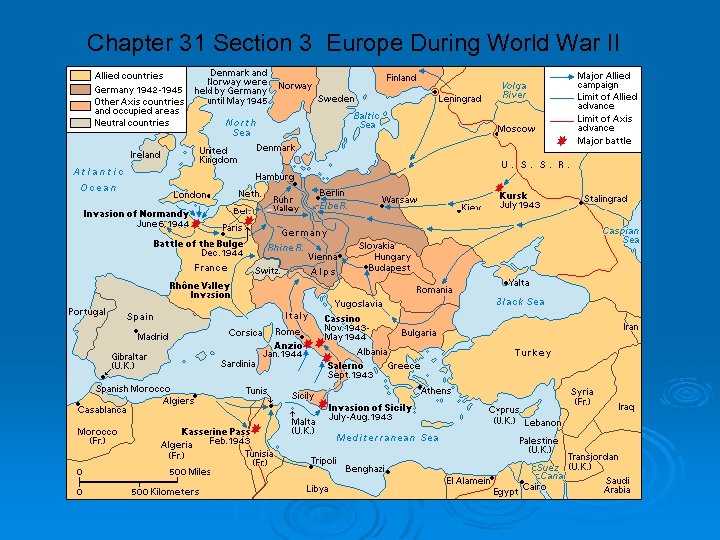Chapter 31 Section 3 Europe During World War II 