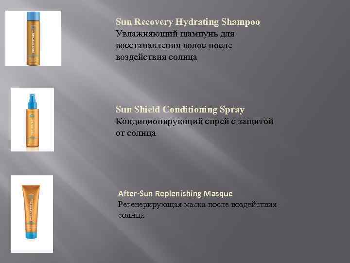 Sun Recovery Hydrating Shampoo Увлажняющий шампунь для восстанавления волос после воздействия солнца Sun Shield