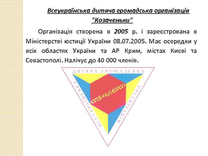 Всеукраїнська дитяча громадська організація 