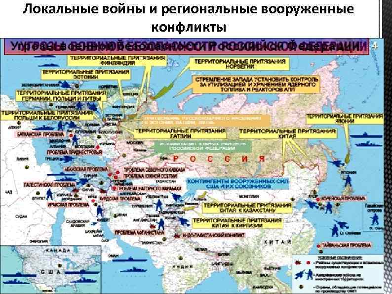 Локальные войны и региональные вооруженные конфликты 30 