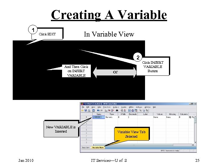 Creating A Variable 1 In Variable View Click EDIT 2 And Then Click on