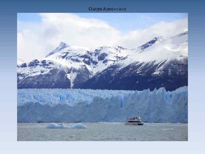 Озеро Архентина 