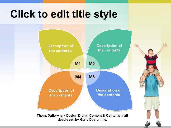 Click to edit title style Description of the contents M 1 M 4 Description