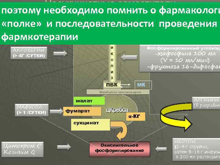 Несукцинатные заместители поэтому необходимо помнить о фармакологи энергообразующих реакций «полке» и последовательности проведения глюкоза