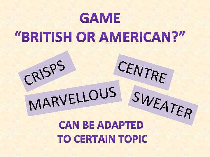 CR PS IS CENT RE OUS SWE VELL ATER MAR 