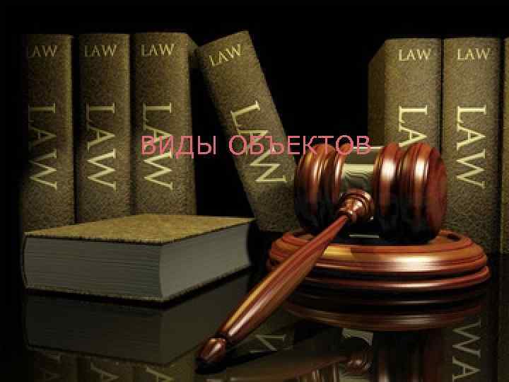 ВИДЫ ОБЪЕКТОВ 
