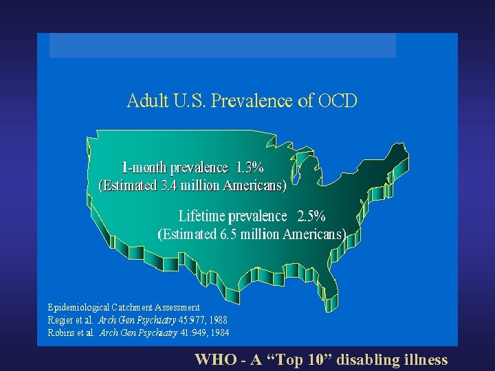 WHO - A “Top 10” disabling illness 