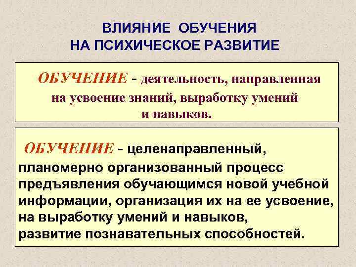 Влияние образования на развитие. Влияние обучения на. Влияние обучения на развитие психики. Обучаемость влияние.