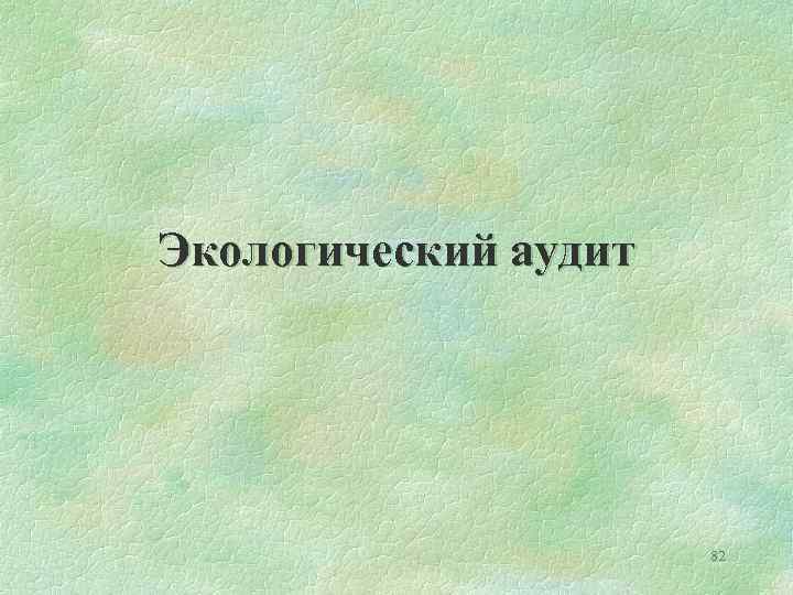 Экологический аудит 82 