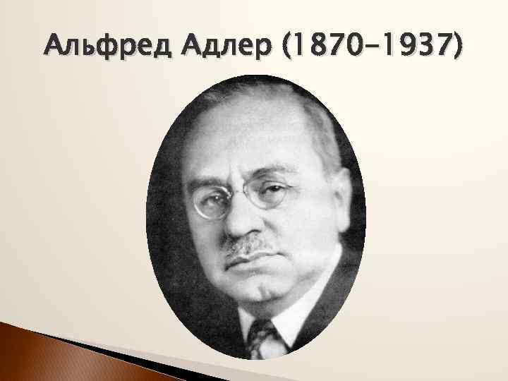 Альфред Адлер (1870 -1937) 