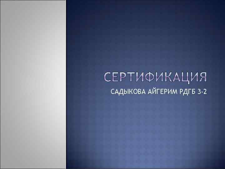 САДЫКОВА АЙГЕРИМ РДГБ 3 -2 