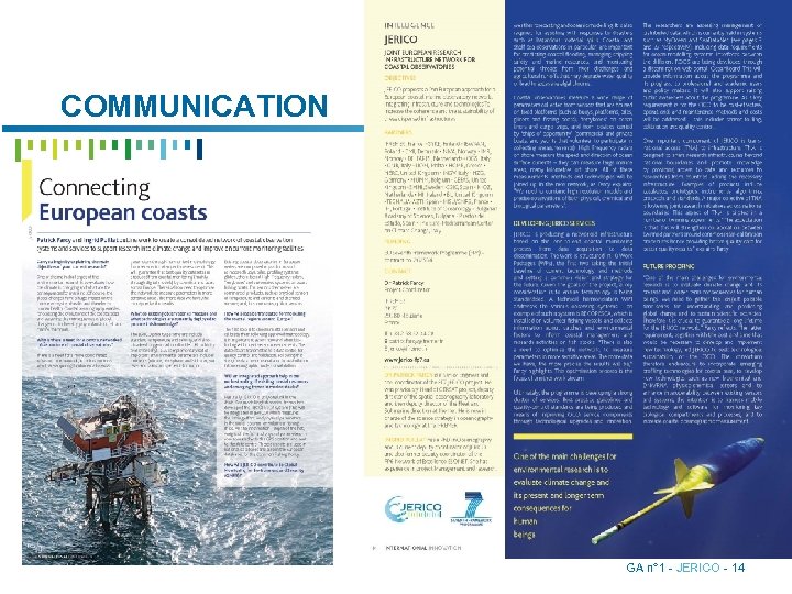 COMMUNICATION GA n° 1 - JERICO - 14 