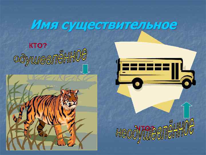 Имя существительное КТО? ЧТО? 