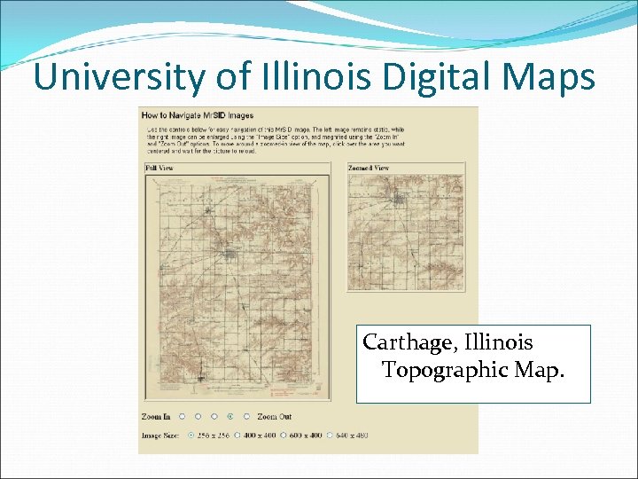 University of Illinois Digital Maps Carthage, Illinois Topographic Map. 