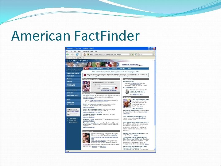 American Fact. Finder 