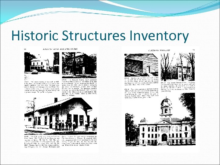 Historic Structures Inventory 