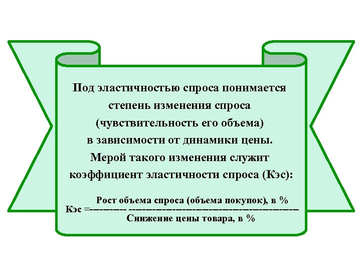 Под эластичностью спроса понимается степень изменения спроса (чувствительность его объема) в зависимости от динамики