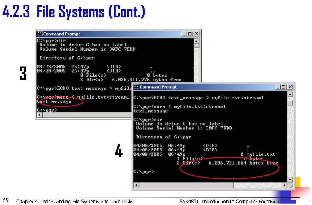 4. 2. 3 File Systems (Cont. ) 3 4 59 Chapter 4 Understanding File